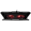 Rampage Notebook Hűtőpad 17"-ig - AD-RC12 GAMEZONE (2*12cm venti, 100rpm, RGB LED) Fekete