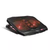 Rampage Notebook Hűtőpad 17"-ig - AD-RC4 RED (fém rács; 2x12,5cm+2x7cm venti, piros)