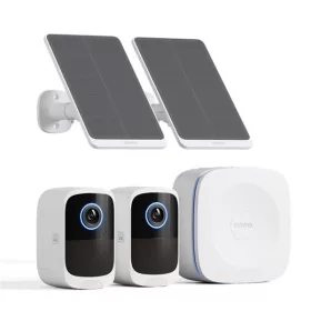   Safemo IP wifi csempekamera szett - SK012 (4K Ultra HD, IP65, mikrofon, hangszóró, 32GB, 6400mAh, SolarP 5W, 24/7)