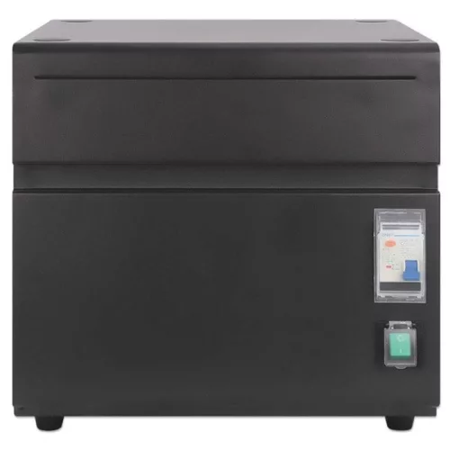 Manhattan Töltőszekrény - 20db USB-C, 360W (3A / 18 W), zárható fémajtó, beépített ventilátor, Fekete