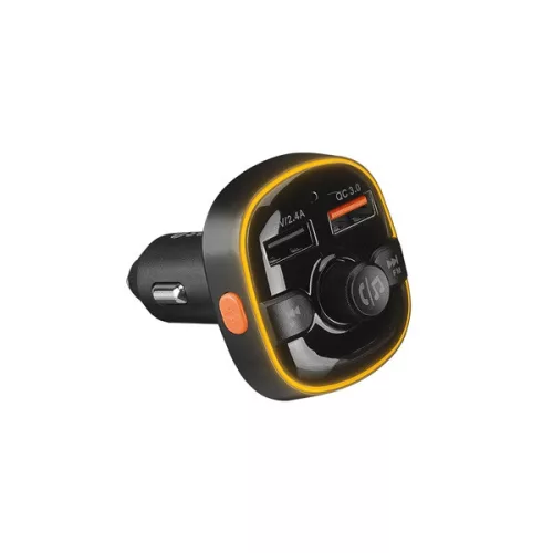 S-Link FM Transmitter - SL-BT240 Bluetooth  (BT5.0.; Dual USB, MicroSD; 3A USB gyorstöltő, LED kijelző)