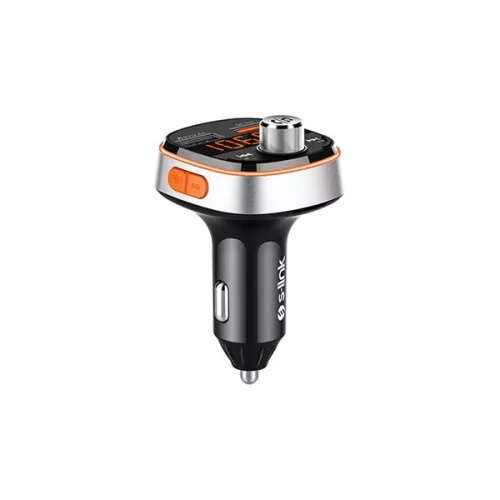 S-Link FM Transmitter - SL-BT235 Rainbow Bluetooth  (BT5.0; Dual USB, 3A USB gyorstöltő, RGB)