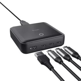   Trust Telefon töltő - Maxo (4 port; 100W;  USB + 3x USB-C; fekete)