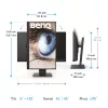 BenQ Monitor 23,8" - GW2485TC (IPS, 16:9, 1920x1080, 5ms, 250cd/m2, USB-C, HDMI, DP, Speaker, VESA, mag.áll)