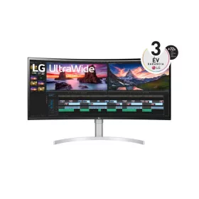   LG Monitor 38" - 38WN95CP-W (IPS; Ívelt; 21:9; QHD+ 3840x1600; 1ms; 144Hz; 450cd; HDMI; DP; TB; USB; Spk; HDR600; GSync)