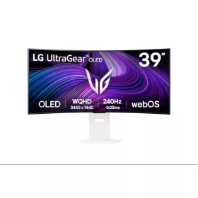   LG Monitor 39" - 39GX90SA-W (OLED; Ívelt, 21:9; 3440x1440; <1ms; 275cd; 240Hz, HDMIx2, DP; USB; HDR; FreeSync; G-sync)
