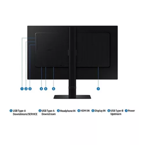 Samsung Monitor 32" - S32D600EAU (IPS, 2560x1440, 16:9, QHD, 100HZ, 350cd/m2, 5ms, Pivot)