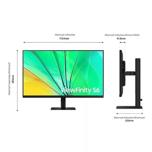 Samsung Monitor 32" - S32D600EAU (IPS, 2560x1440, 16:9, QHD, 100HZ, 350cd/m2, 5ms, Pivot)