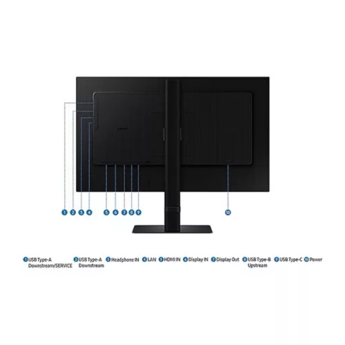 Samsung Monitor 32" - S32D600UAU (IPS, 2560x1440, 16:9, QHD, 100HZ, 350cd/m2, 5ms, Pivot)