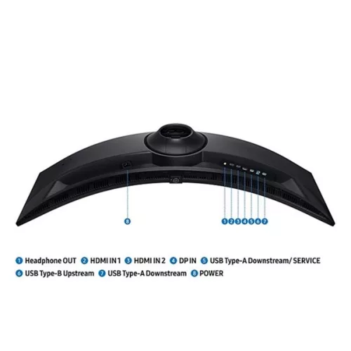 Samsung Monitor 49" - S49FG912E (VA, 5120x1440, 32:9, DQHD, 144HZ, 350cd/m2, 1ms, Ívelt)