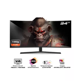   Spirit of Gamer Monitor 34" - EPIC 34" (VA, 21:9, 3440x1440, 1ms, 165 Hz, 400 cd/m2, 4000:1, HDMI/DP/3,5 mm Jack)