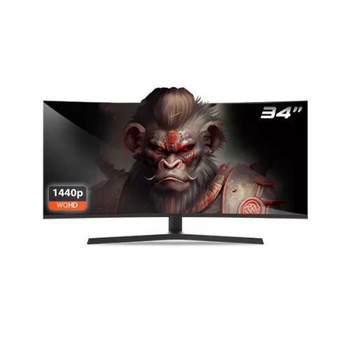 Spirit of Gamer Monitor 34" - EPIC 34" (VA, 21:9, 3440x1440, 1ms, 165 Hz, 400 cd/m2, 4000:1, HDMI/DP/3,5 mm Jack)