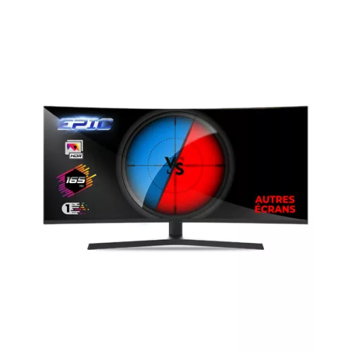 Spirit of Gamer Monitor 34" - EPIC 34" (VA, 21:9, 3440x1440, 1ms, 165 Hz, 400 cd/m2, 4000:1, HDMI/DP/3,5 mm Jack)