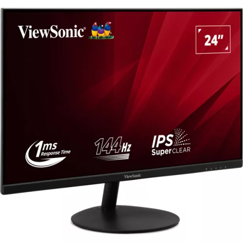 ViewSonic Monitor 23,8" - VA24E2-H  (IPS, 16:9, 1920x1080, 144Hz, 1ms, 250cd/m2, D-sub, HDMI, VESA)