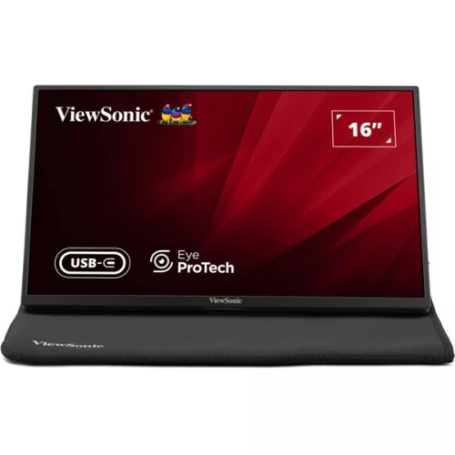 ViewSonic Portable Monitor 15,6" - VA1650 (IPS,16:9, 1920x1080, 7ms, 250cd/m2, HDMI, 2xUSB-C, tok)