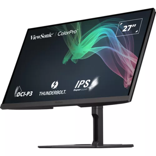 ViewSonic Grafikus Monitor 27" - VP2776T-4K (IPS, 16:9, 4K, 400cd/m2, 2xThunderbolt™ 4, DP, VESA)