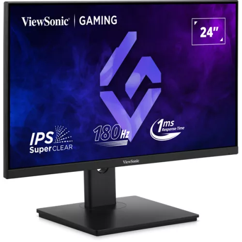 ViewSonic Monitor 24" - XG24G1 (IPS, 180Hz, 16:9, 1920x1080, 1ms, 300cd/m2, DP, HDMI, VESA, mag.áll forg)