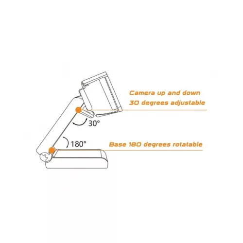 Conceptronic Webkamera - AMDIS02B (2592x1944 képpont, Auto-fókusz, 30 FPS, USB 2.0, univerzális csipesz, mikrofon)