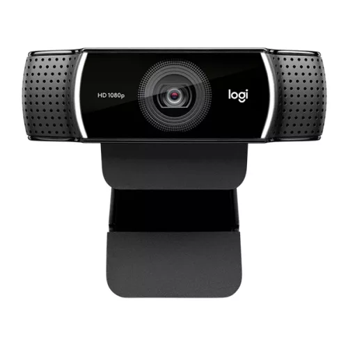 Logitech Webkamera - C922 Pro Stream (1920x1080 képpont, állvány, mikrofon, Full HD, fekete)