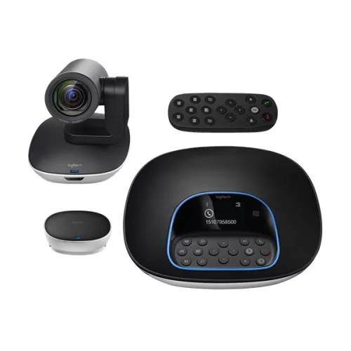 Logitech Webkamera - ConferenceCam Group (1980x1080 képpont, 90°-os látótér, mikrofon Full HD, fekete)