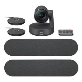   Logitech Webkamera - Rally Plus HD ConferenceCam rendszer (3840x2160 képpont, 90°-os látótér, mikrofon Ultra HD, fekete)