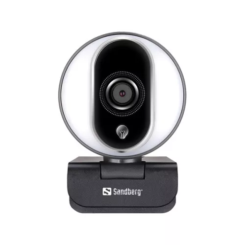Sandberg Webkamera - Streamer USB Webcam Pro (1920x1080 képpont, 2 Megapixel, 1080p/30 FPS; USB 2.0, mikrofon)
