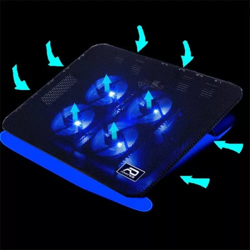 Advance Notebook Hűtőpad 17"-ig - AIRSTREAM 17 (Max.: 17", 4x80mm, 1500rpm, 1xUSB2.0, fekete)