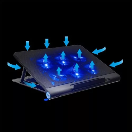 Advance Notebook Hűtőpad 18"-ig - AIRSTREAM 18 (Max.: 18", 6x80mm, 2000rpm, 1xUSB2.0, fekete)