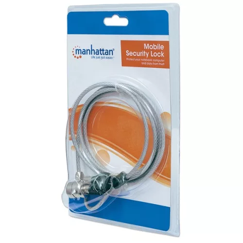 Manhattan Notebook kábelzár -  1.4m, PVC borítás