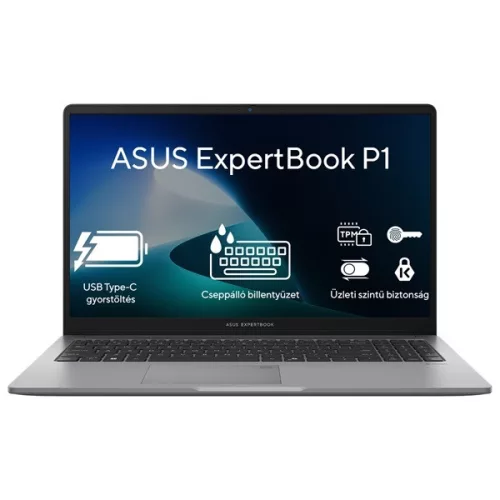 ASUS Notebook - COM NB Expertbook P1403CVA-S60293 14" FHD, i3-1315U, 8GB, 512GB M.2, INT, NOOS, Szürke