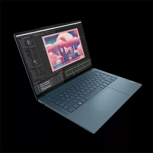 LENOVO Notebook - Yoga Pro 7 14AHP9, 14.5" WQXGA, AMD Ryzen 7-8845HS, 16GB, 512GB SSD, Win11 Home, Tidal Teal (réce)