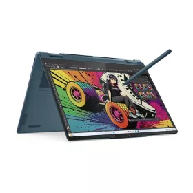   LENOVO Notebook - Yoga 7 2-in-1 14AKP10, 14.0" WUXGA Touch, AMD Ryzen AI 5 340, 16GB, 512GB SSD, NoOS, Tidal Teal, PEN