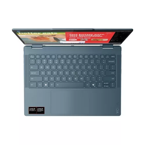 LENOVO Notebook - Yoga 7 2-in-1 14AKP10, 14.0" WUXGA Touch, AMD Ryzen AI 5 340, 16GB, 512GB SSD, NoOS, Tidal Teal, PEN