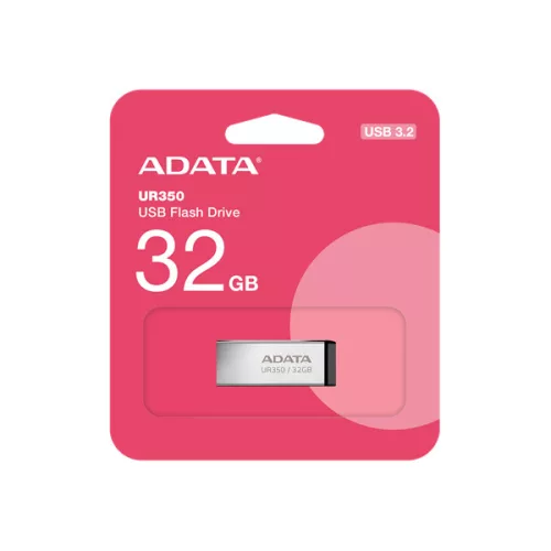 ADATA Pendrive - 32GB UR350 (USB3.2, víz és porálló, fekete)