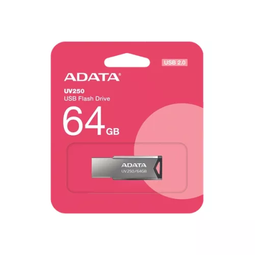 ADATA Pendrive - 64GB UV250 (USB2.0, Szürke)