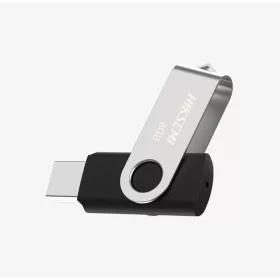   Hikvision HIKSEMI Pendrive - 128GB USB3.0, ROTARY M200S, Ezüst-Fekete