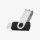 Hikvision HIKSEMI Pendrive - 32GB USB3.0, ROTARY M200S, Ezüst-Fekete
