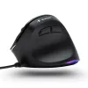 Bluestork Egér - M-W-ERGO-LUMI (Ergonomic, 3600 DPI, 6 gomb, optikai, RGB, fekete)