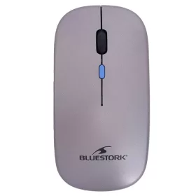   Bluestork Vezeték nélküli Egér - M-WL-OFF105 (Bluetooth, 2.4G, 4 gomb, Rechargeable, 3200 DPI, optikai, fekete)