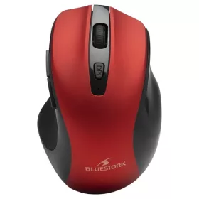   Bluestork Vezeték nélküli Egér - M-WL-OFF75-RED (Rechargeable, Bluetooth, 1600 DPI, 6 gomb, optikai, piros)