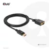 Club 3D Kábel - CAC-1012 (DisplayPort to VGA, 2m, 28AWG, Full HD 1080p, Aranyozott csatlakozók)