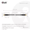 Club 3D Kábel - CAC-1165 (Mini DisplayPort  M/M, DP80, 80Gbps, 1m, 4K240Hz/8K60Hz/10K60Hz)