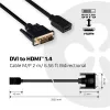 Club 3D Kábel - CAC-1211 (DVI-D to HDMI 1.4, 2m, M/F, kétirányú, UHD 4K30Hz, Arany érintkezők)