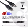 Club 3D Kábel - CAC-1360 (HDMI 2.0 4K60Hz 360° forgatható, 2m)