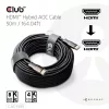 Club 3D Kábel - CAC-1393 (HDMI 2.1 Ultra High Speed, Hybrid AOC, 4K120Hz, 8K60Hz, 48Gbps, M/M, 50m)