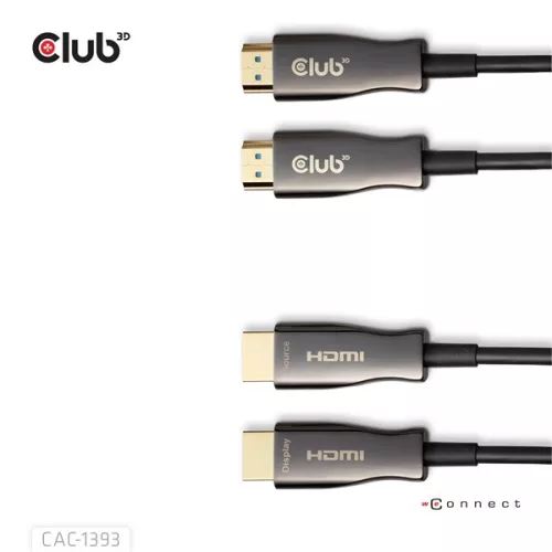 Club 3D Kábel - CAC-1393 (HDMI 2.1 Ultra High Speed, Hybrid AOC, 4K120Hz, 8K60Hz, 48Gbps, M/M, 50m)