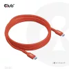 Club 3D Kábel - CAC-1513 (USB2 USB-C Bidirektional, 480Mb/s, PD 240W, USB-IF Certified, M/M, 3m)