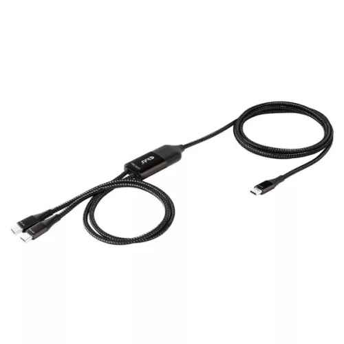 Club 3D Kábel - CAC-1527 (USB-C Y kábel, 100W PD, 1.83m, 2xUSB-C)