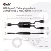 Club 3D Kábel - CAC-1527 (USB-C Y kábel, 100W PD, 1.83m, 2xUSB-C)