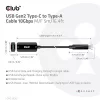 Club 3D Kábel - CAC-1536 (USB-C Gen 2 to USB-A, 10Gbps, M/F, 5m)